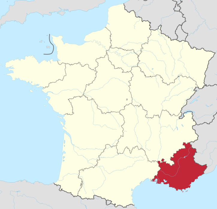 Provence Côte d'Azur carte